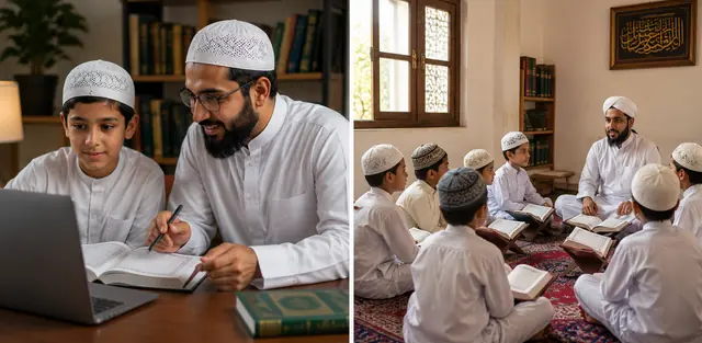 Online Quran learning benefits including flexible scheduling for kids